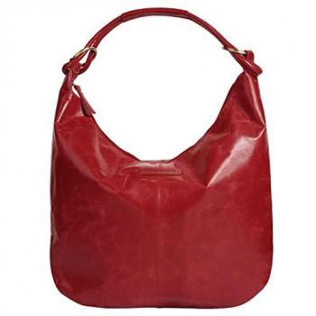 Bruno Banani Olivgrüner Shopper aus Leder für Damen