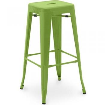 Sgabello Verde Stile Industriale 76 cm