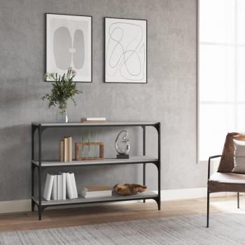 Grey Sonoma Bookcase 100x33x70.5cm Engineered Wood and Steel vidaXL