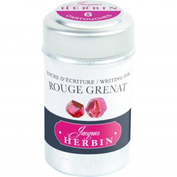 Astuccio metallico con 6 cartucce d'inchiostro Verde Grigio Herbin