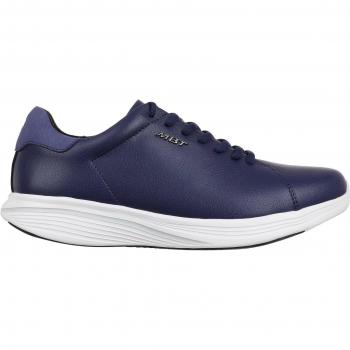 Kuni Navy Synthetic Leather Women's Sneakers