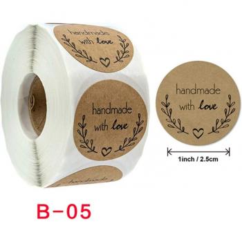 Pegatina para manualidades 1 con sello personalizado