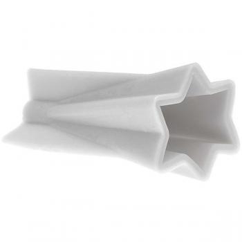 Molde de silicona para vela estrellada 11,5 cm gris