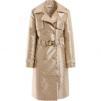 Guess Women's 4G Logo Belted Trench Coat
