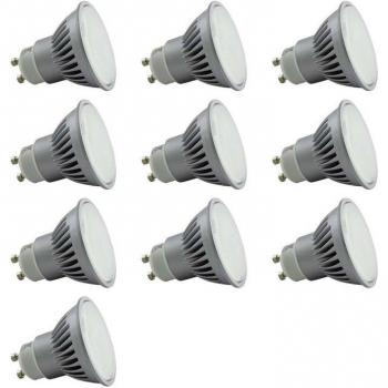 Ampoules Spot GU10 LED 4W, lot de 10, 40 W, couleur blanche chaude 2700 K