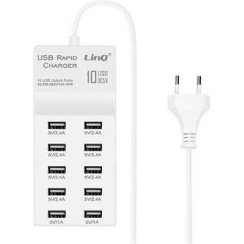 Chargeur Multi-Ports 50W LinQ Blanc