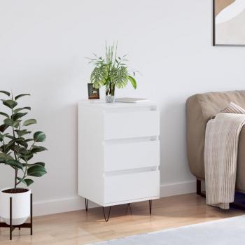Meuble de séjour en bois d'ingénierie, finition blanc – Vidaxl