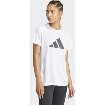 Adidas Train Essentials Big Performance Logo Training Damen T-Shirt weiß