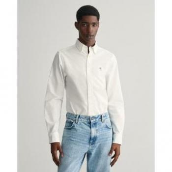 Gant Camicia a Maniche Lunghe 3230115 White S
