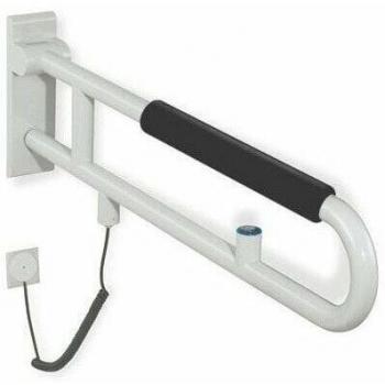 Rail Support 801 Articulé Bouton de Chasse Mousse 850mm Blanc