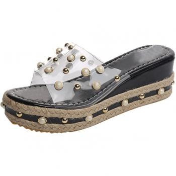 Women's Jelly Platform Slippers