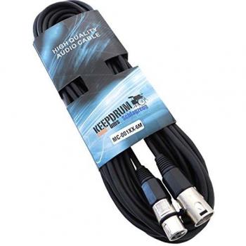 Keepdrum 6m XLR Kabel für Mikrofone (2 Stück)