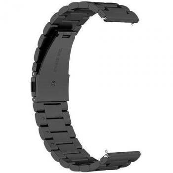 Cinturino stile Avizar per Huawei GT Runner 46mm, acciaio inox nero