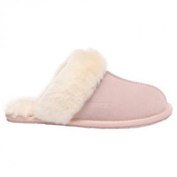 Pink Suede Harrier Slippers for Women by EVER AU