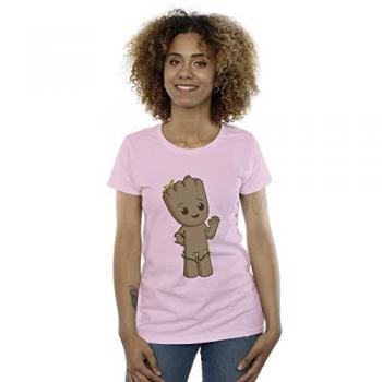 Cute Groot Cotton Tee – Small (Baby Pink)