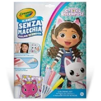 Set di colorazione Color Wonder Gabby con 4 pennarelli e 18 pagine