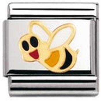 Acciaio Oro Ape Composable con Smalto