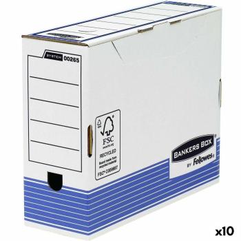 Filbox 100 mm Blå Vit Fellowes