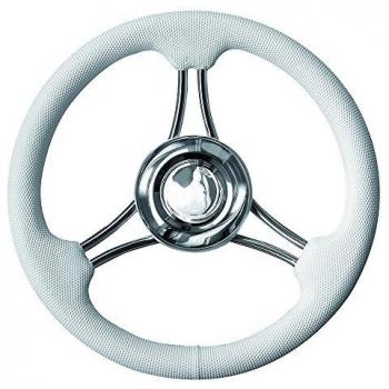Savoretti Volante T22 Ø 350 mm con impugnatura in plastico morbido Bianco