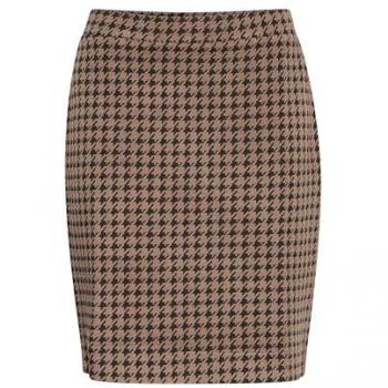 Fransa Bleistiftrock Noreen Slim Fit Braun