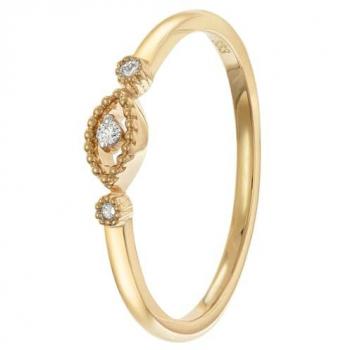 GLIZZ GL8698 Schmuckring für Damen – 3,33 % Gold (Gold 333/8K)