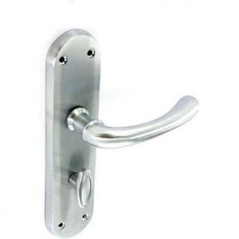 Securit Rosa Satin Chrome Bathroom Handle Set