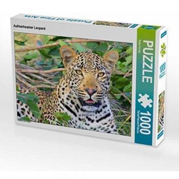 Leopard Foto-Puzzle 1000 Teile, Größe 64 × 48 cm – Künstler: Rose Hurley