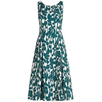 Vera Mont Abito Eleganza Verde Bianco