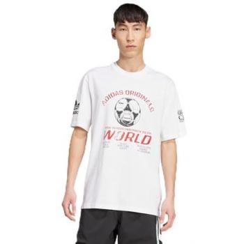 Adidas Original Retro Football T-Shirt JX3065 – Weiß, Standardgröße