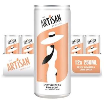 Artisan Ginger Lime Zest – 12‑Pack Cans (250 ml)