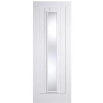 LPD Mexicano White Primed Clear Glass Door (78 x 27)