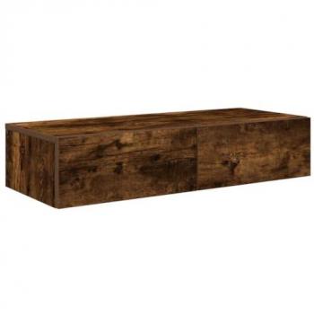 Estante de pared con cajones de humo 80x33x17 cm
