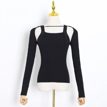 Patchwork Long Sleeve Sweater for Women