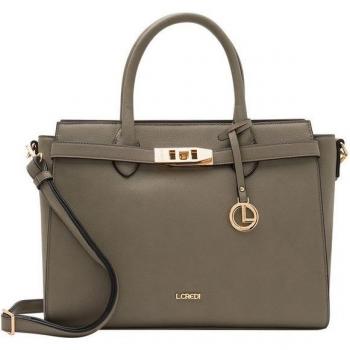 CREDI Konstanze Henkeltasche, grün, 37 cm Polyurethan