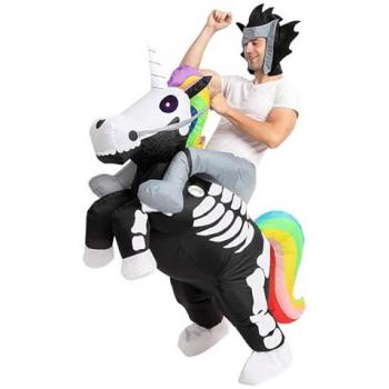 Adult Unicorn Skeleton Inflatable Suit – Original Cup Cos‑Deaduni