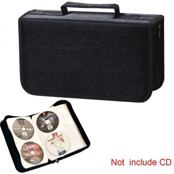 Soporte Negro Portátil para CD y DVD