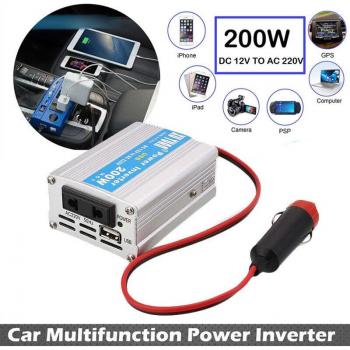 200W DC12V to AC220V Vehicle Power Inverter