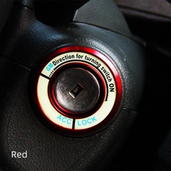 Interruptor de arranque para auto Chevrolet Cruze/Malibu/Aveo/Trax, anillo circular con agujero para llave, accesorios adhesivos