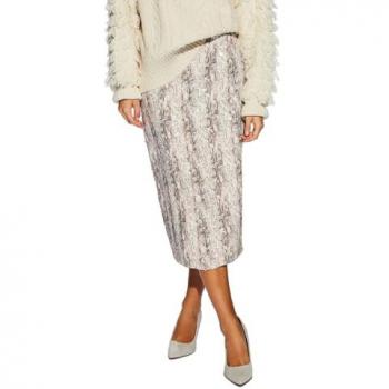 Womens Fashion Sequin Snake Skirt