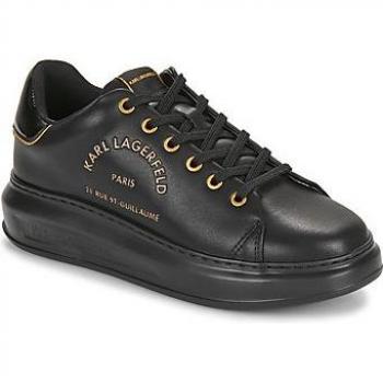 Baskets basses Karl Lagerfeld Kapri Metal Maison Glitter Cuir Noir