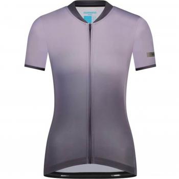 Kurzärmiges Frauen‑Trikot EVOLVE Avventura von Shimano – Lila