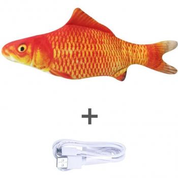 Pez simulado para gatos con batería recargable