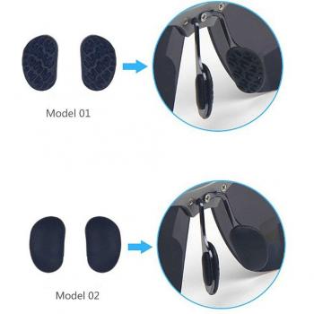 10Pairs(20pcs) Black Anti Slip rubber Nose Pads For Eyeglasses Sunglass Spectacles Eyewear push on glasses nose pad