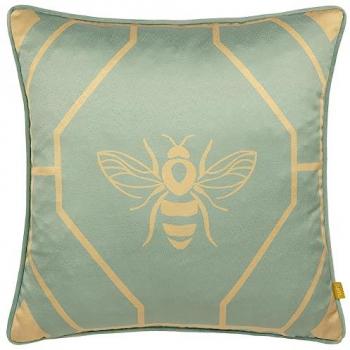 Furn Bee Deco Geometric Cushion 43cm x 43cm Eau De Nil