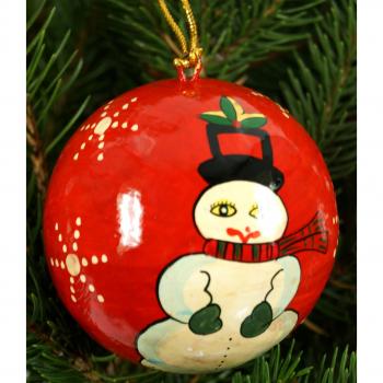 Guru-Shop Weihnachtskugel aus Pappmachee, Handbemalt, Kaschmirkugeln