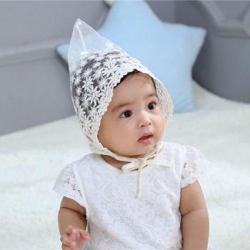 Child Photo Prop Lace Bonnet