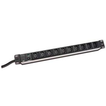 Regleta de Aluminio CROMAD 19 con 10 Tomas IEC C13