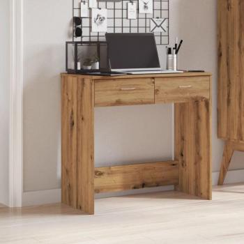 Bureau chêne sur-mesure 80 × 40 × 75 cm, construction en bois d'ingénierie