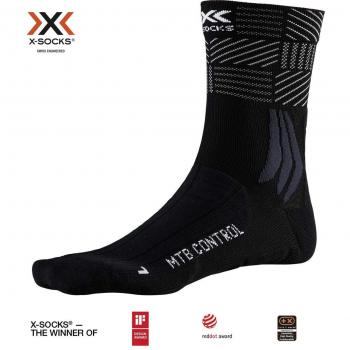 Calcetín Unisex de Ciclismo X-Socks Mountain Bike Control, Talla 42-44