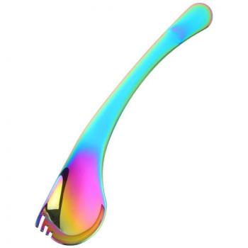 2Pc Stainless Steel 2-in-1 Spork